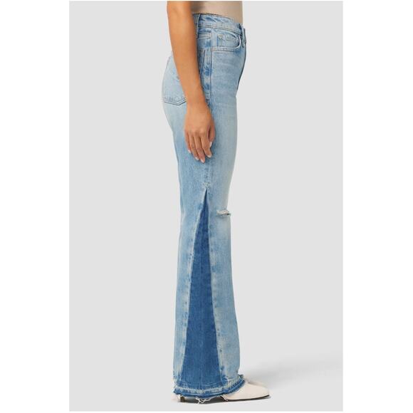 Hudson Faye Ultra High-Rise Flare Petite Jean with Contrast Color // 32 Petite - Picture 3 of 14